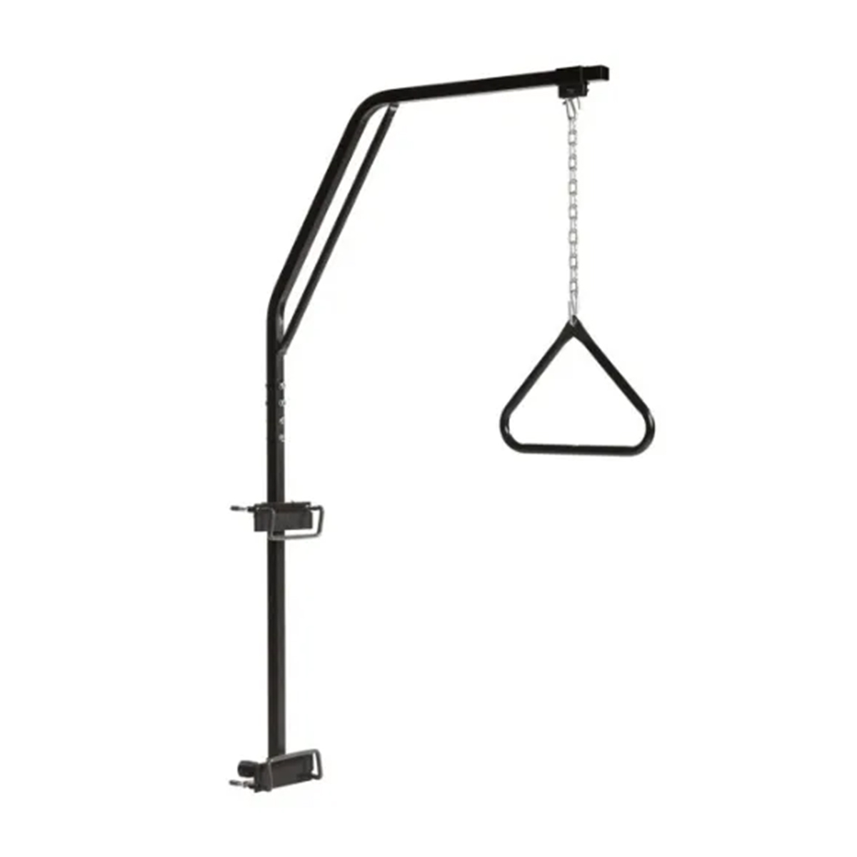 TRAPEZE BAR ATTACHED TO BED